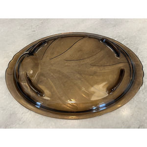 Pyrex Fireside 14.5" Fireside Footed Oval Platter with Well!